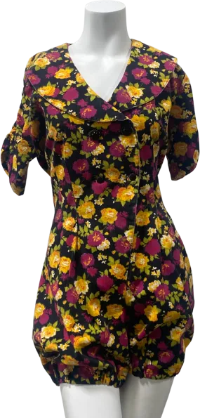 '80s/90's Grunge Floral Romper with Bloomer Shorts by The Original