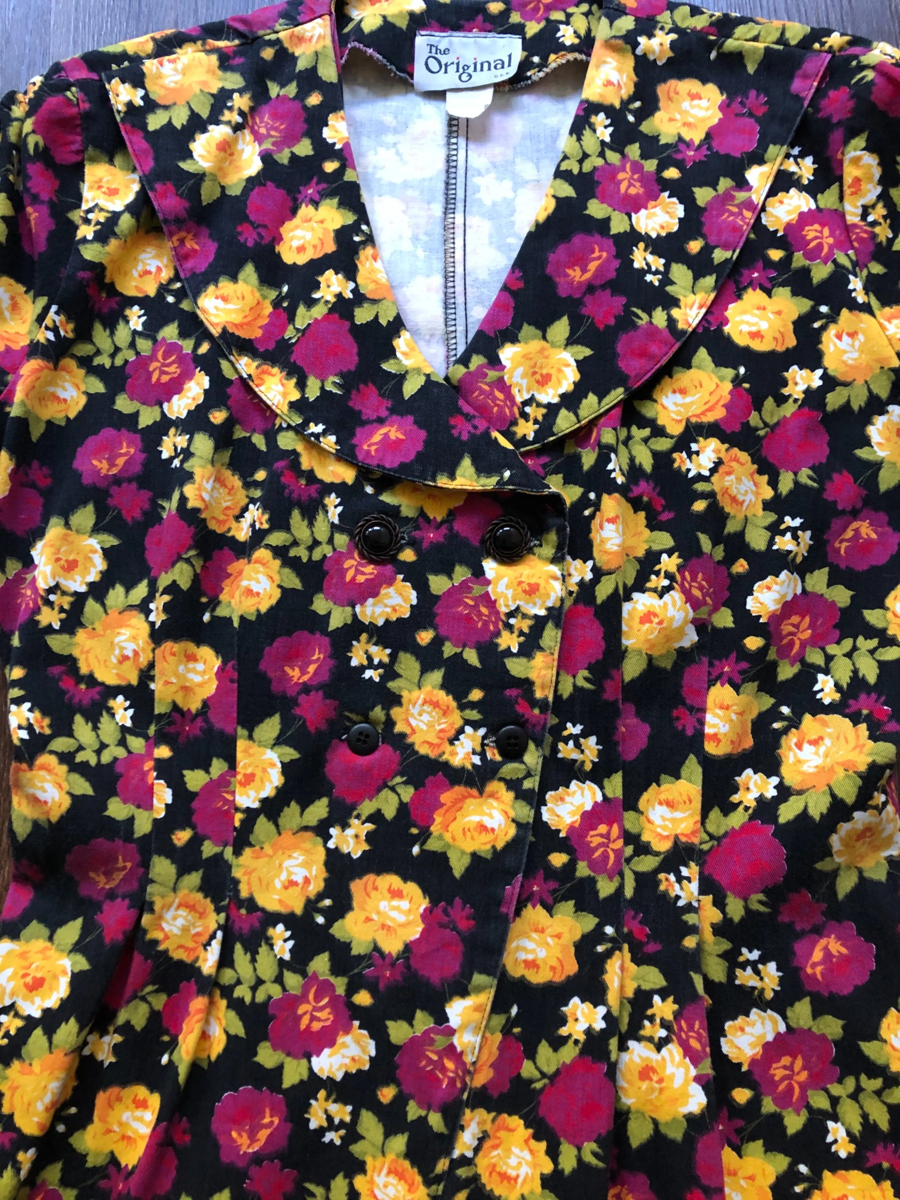 '80s/90's Grunge Floral Romper with Bloomer Shorts by The Original