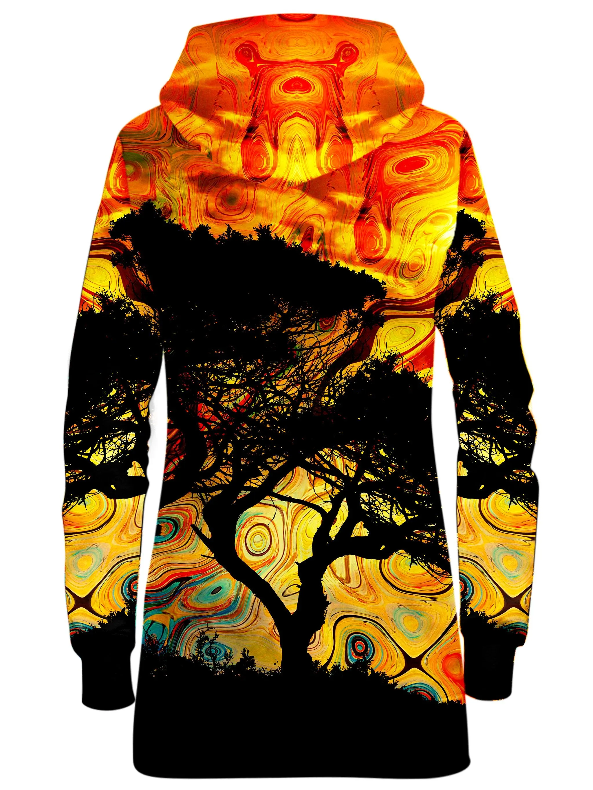 African Sun Hoodie Dress