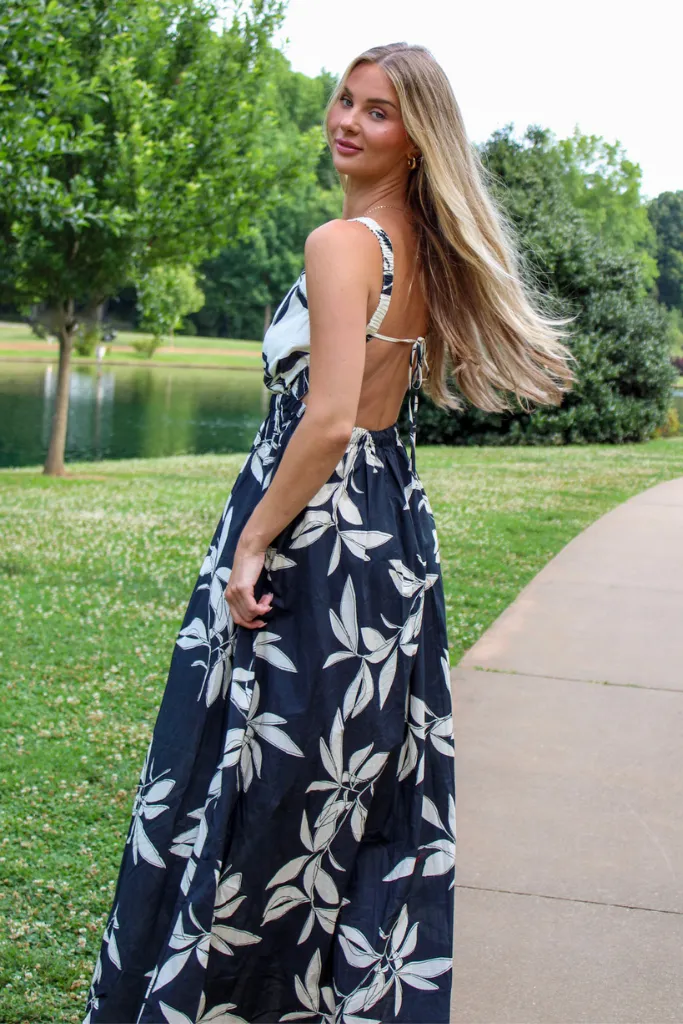 Alessia Open Back Maxi Dress