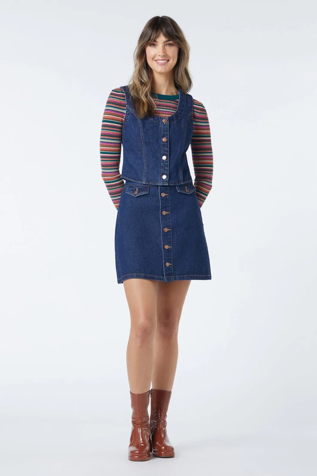 April Denim Vest