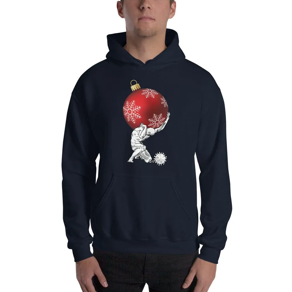 Atlas holding Christmas - Hoodie