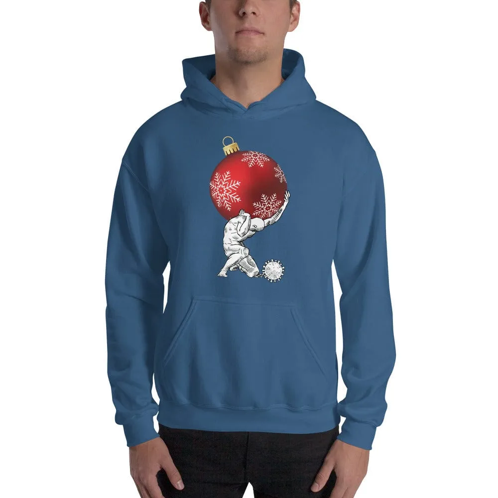 Atlas holding Christmas - Hoodie