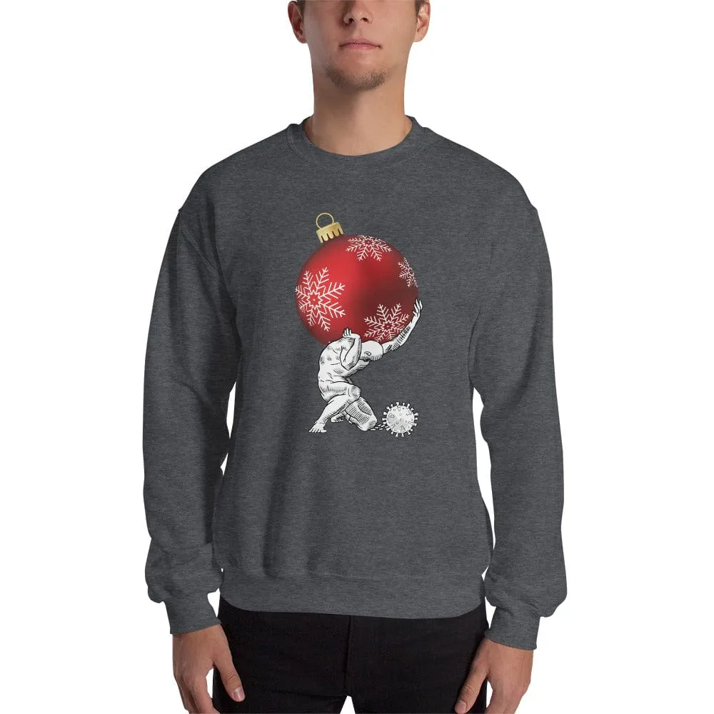 Atlas holding Christmas - Sweatshirt