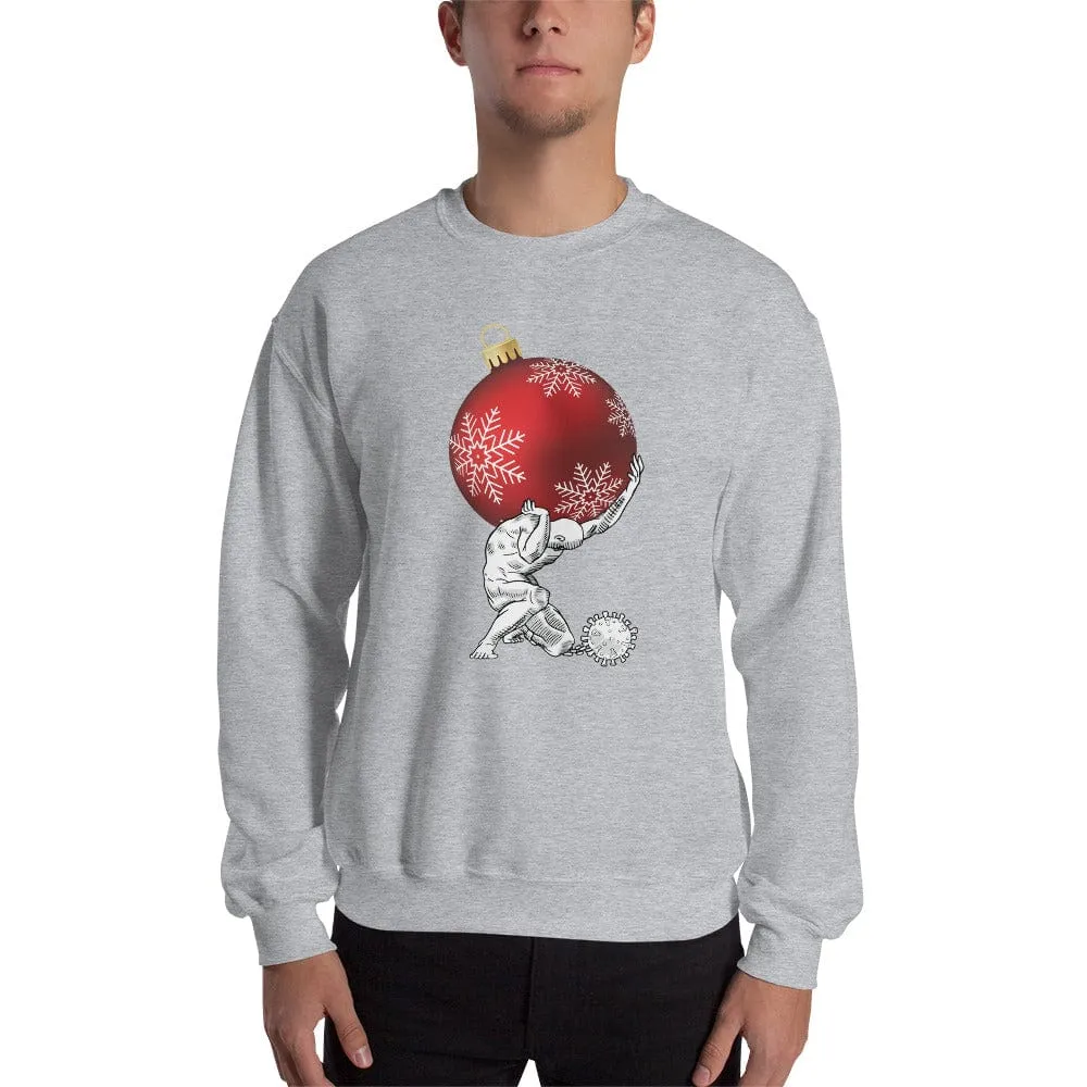Atlas holding Christmas - Sweatshirt