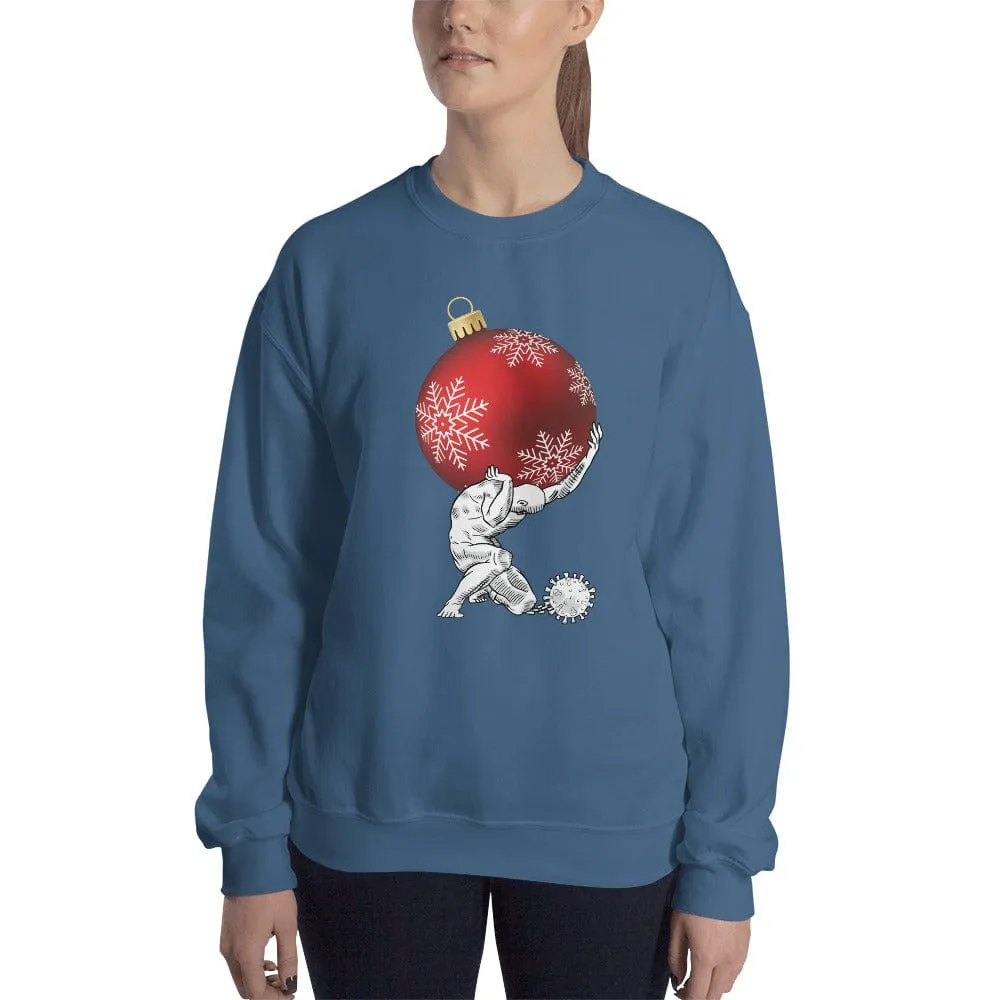 Atlas holding Christmas - Sweatshirt