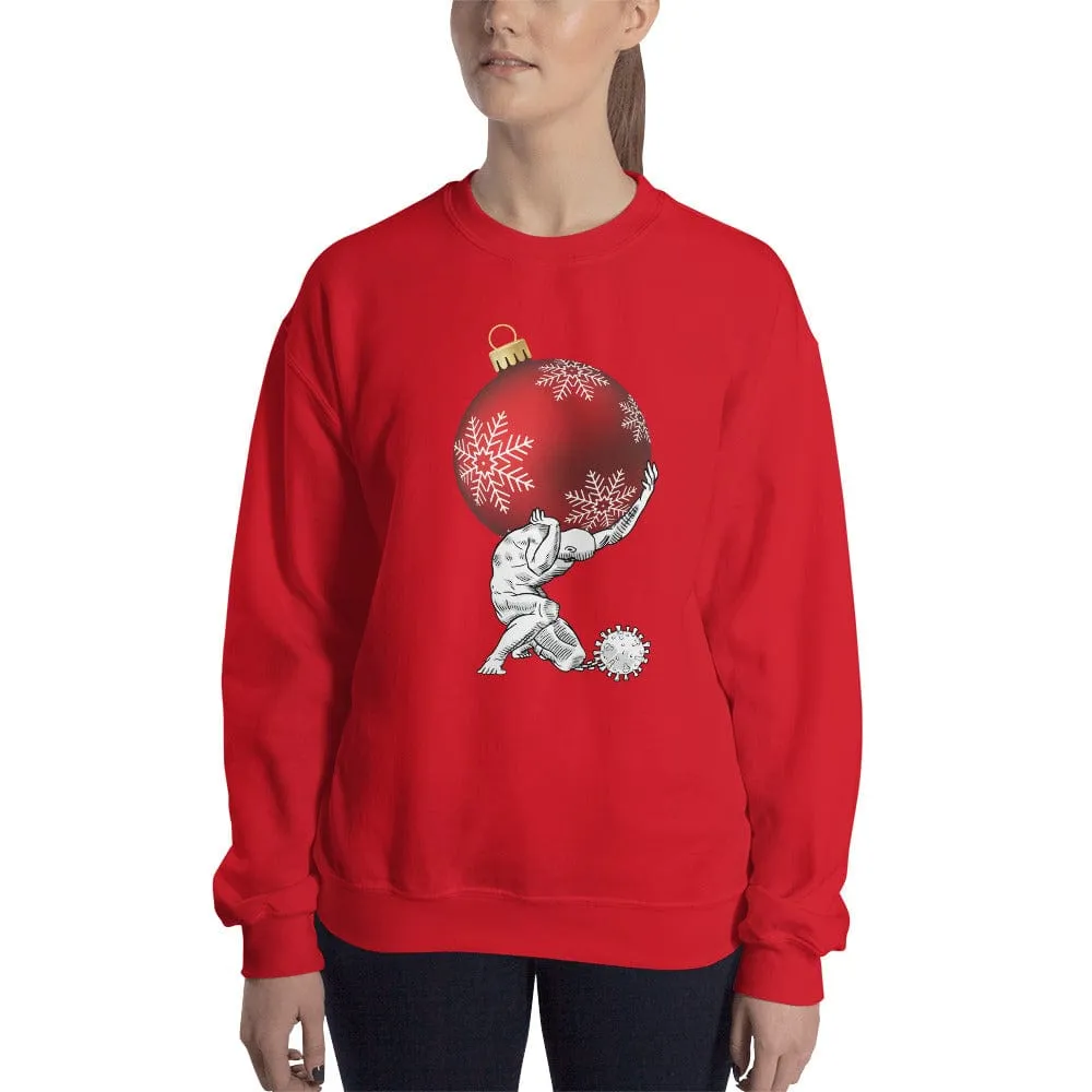 Atlas holding Christmas - Sweatshirt