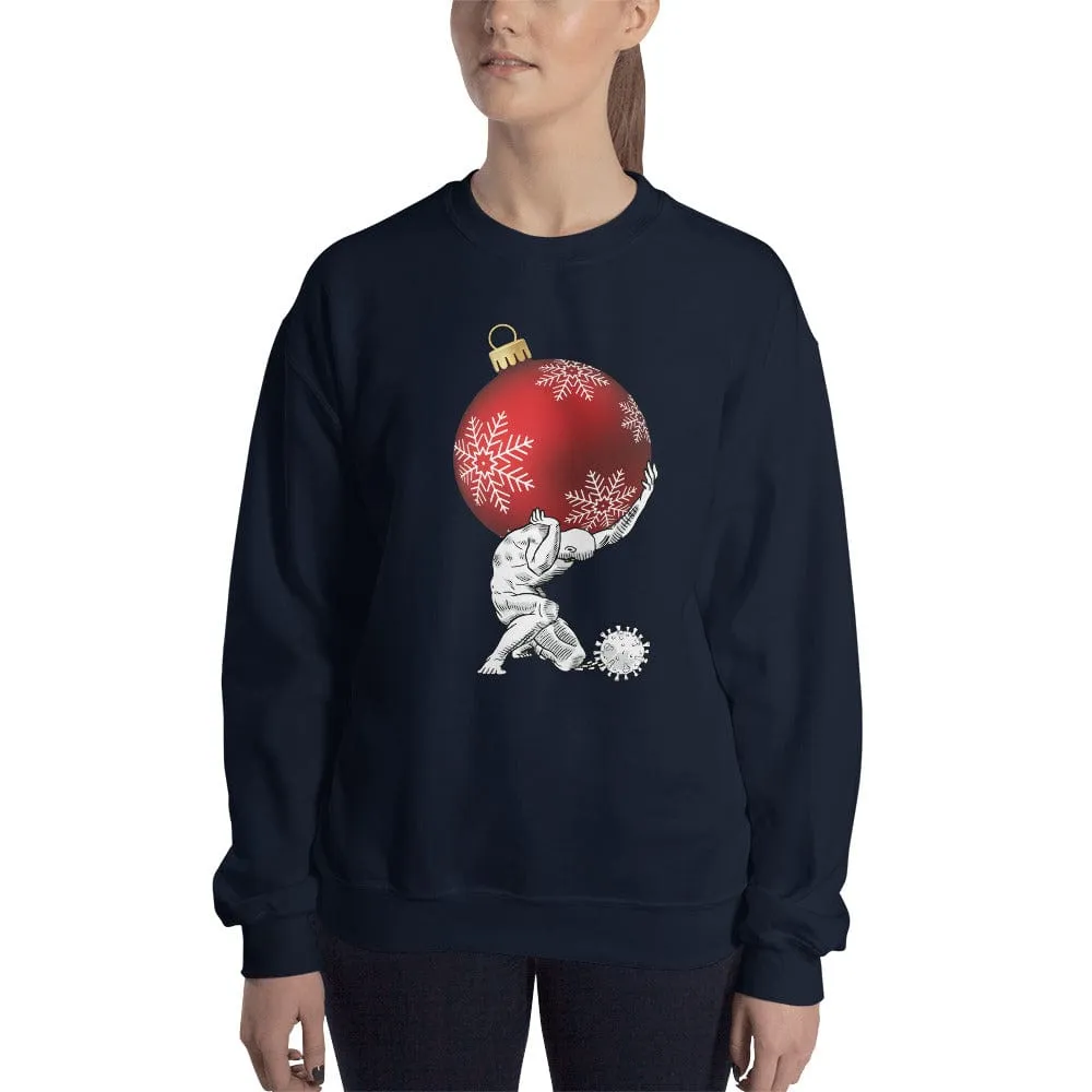 Atlas holding Christmas - Sweatshirt