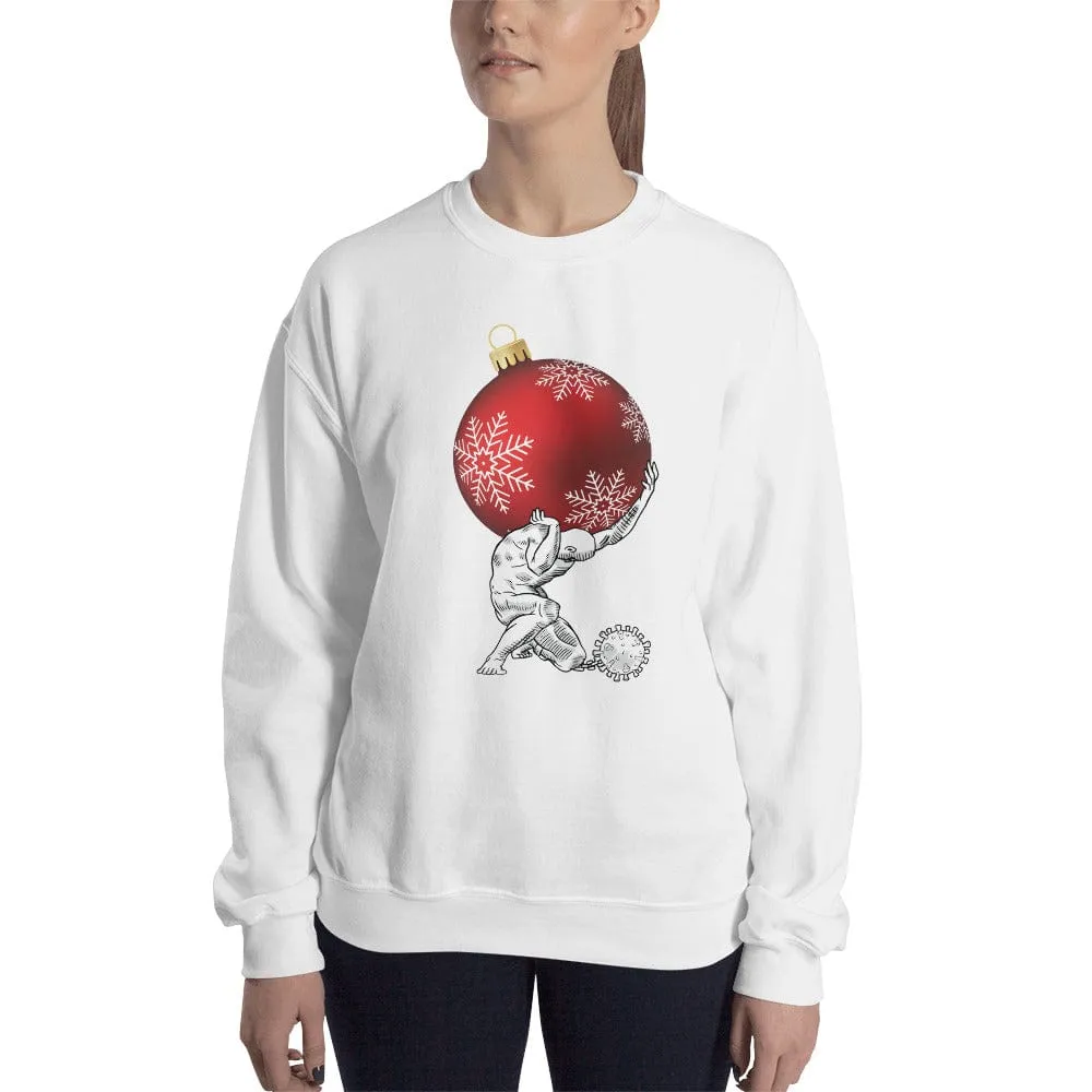 Atlas holding Christmas - Sweatshirt