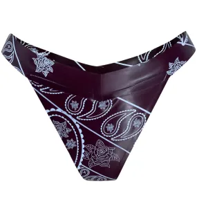 Bandana Print High Cut Thong READY TO SHIP