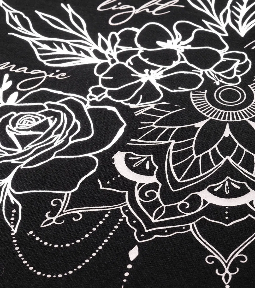 Basic Crew Tee – Graphic Print | Short Sleeve Crew Neck Stretch Cotton Tee