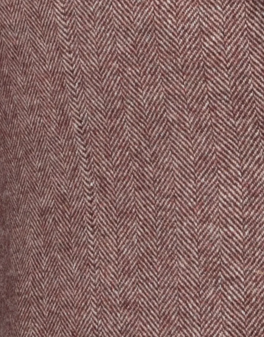 Batten Dusty Maroon Herringbone Blazer