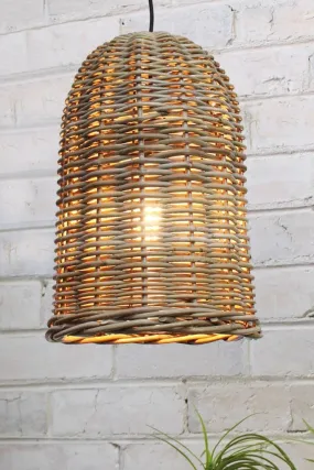 Bell Rattan Pendant Light