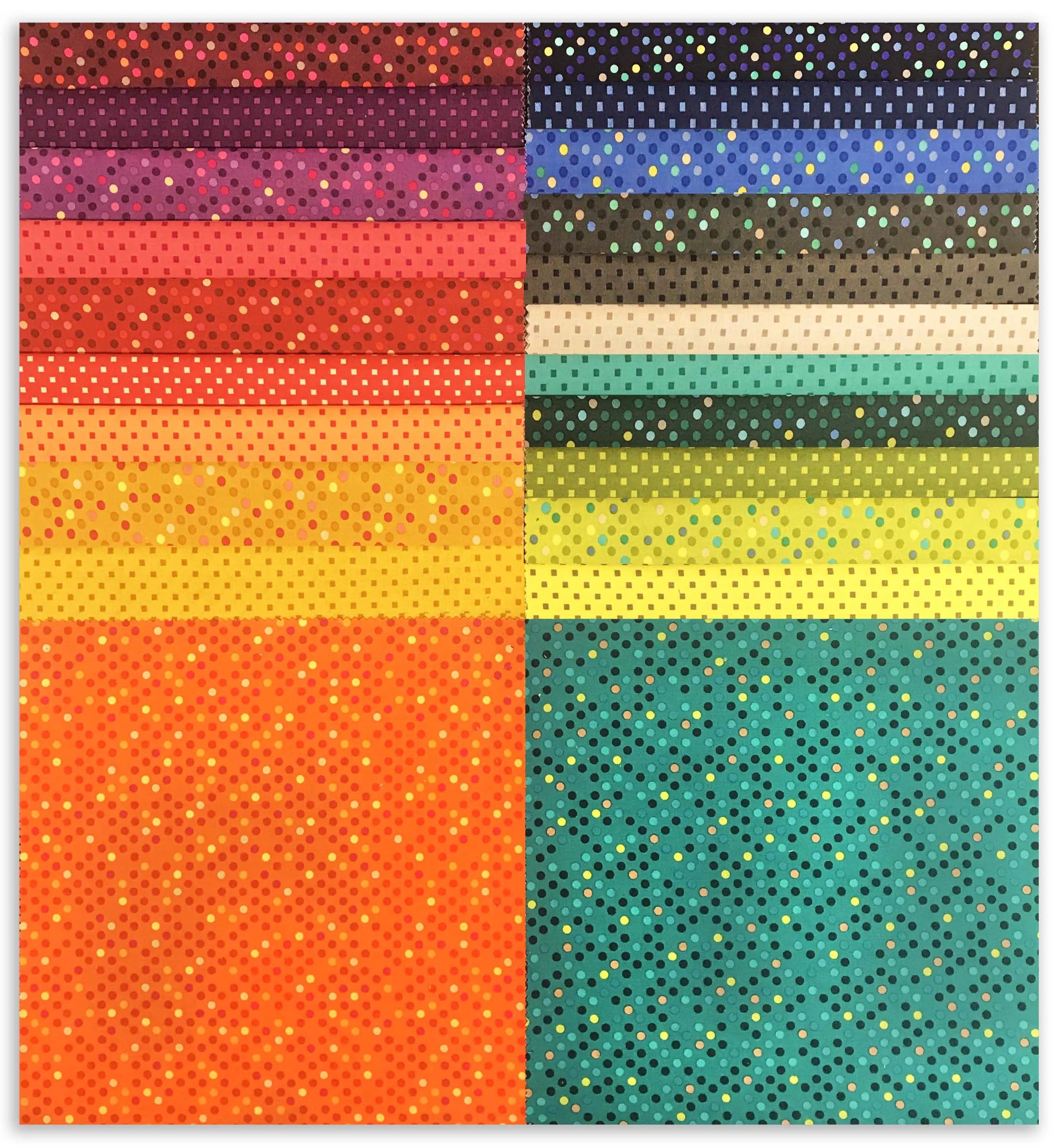 Benartex Pre-Cut 42 Piece 10" Layer Cake Squares - Dazzle Dots