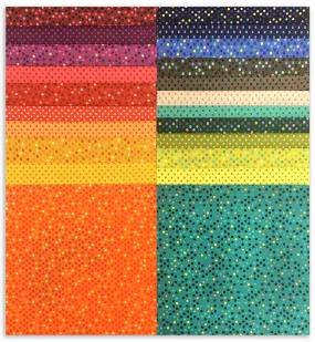 Benartex Pre-Cut 42 Piece 10" Layer Cake Squares - Dazzle Dots