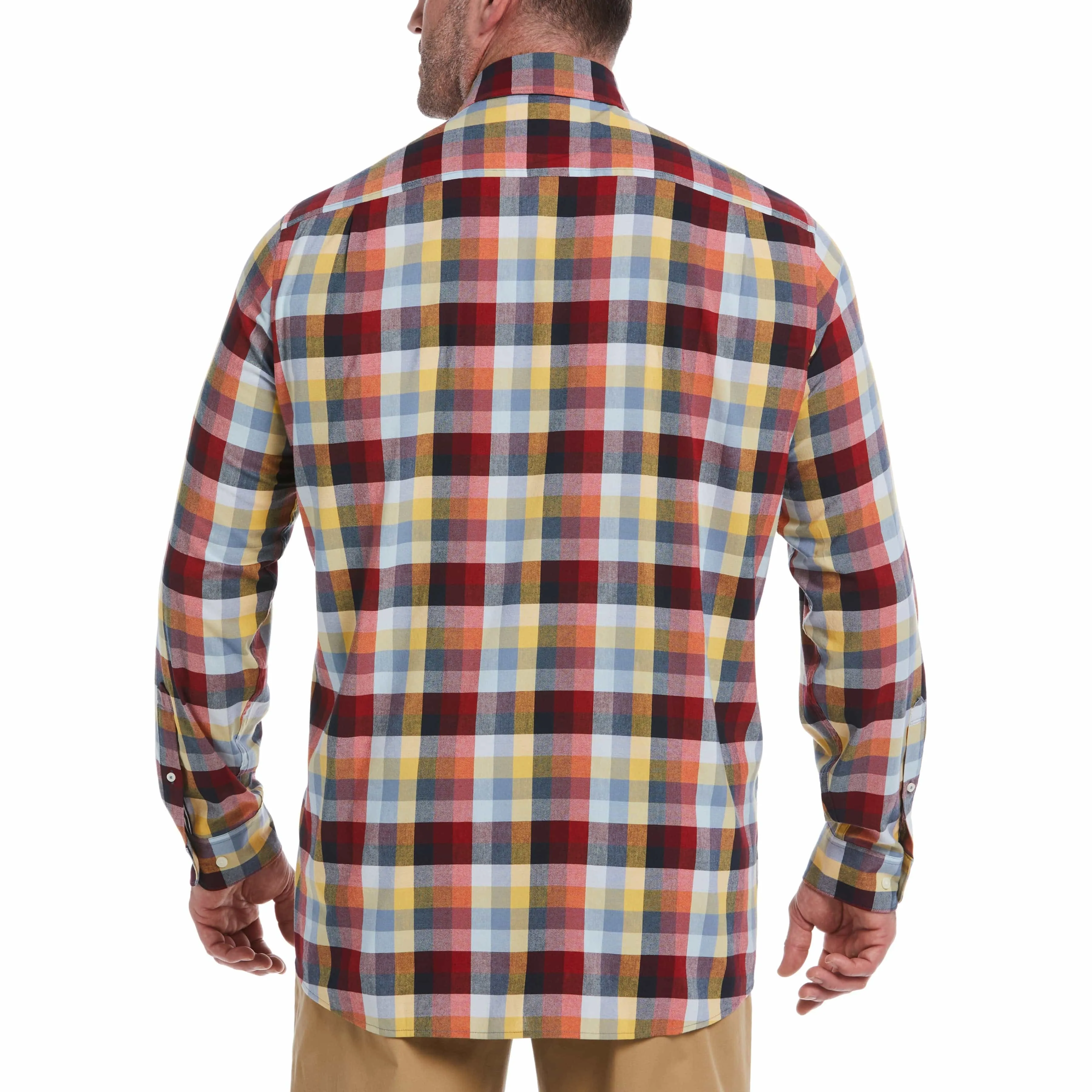 Big & Tall EcoVero™ Woven Plaid Stretch Shirt