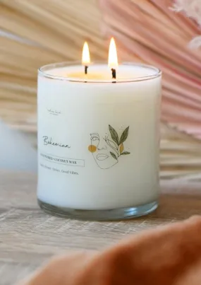 Bohemian Scented Glass Candle