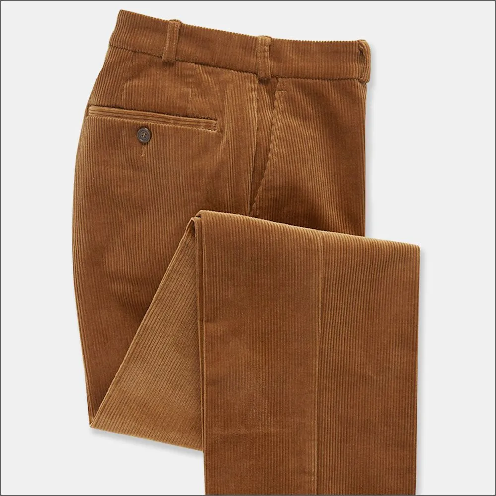 Brook Taverner Ellroy Ginger Cord Trousers-