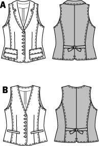 Burda Vest/Waistcoat 7769