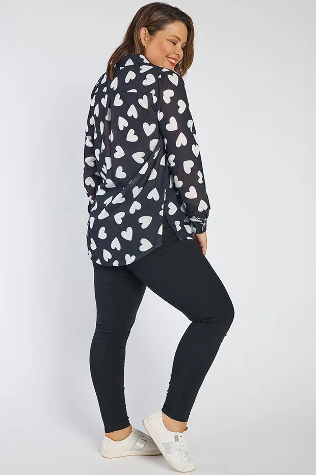 Cali Hearts a Flutter Shirt