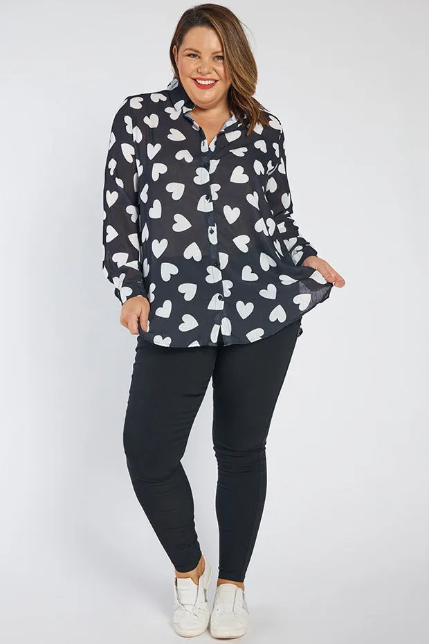 Cali Hearts a Flutter Shirt