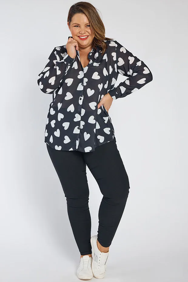 Cali Hearts a Flutter Shirt