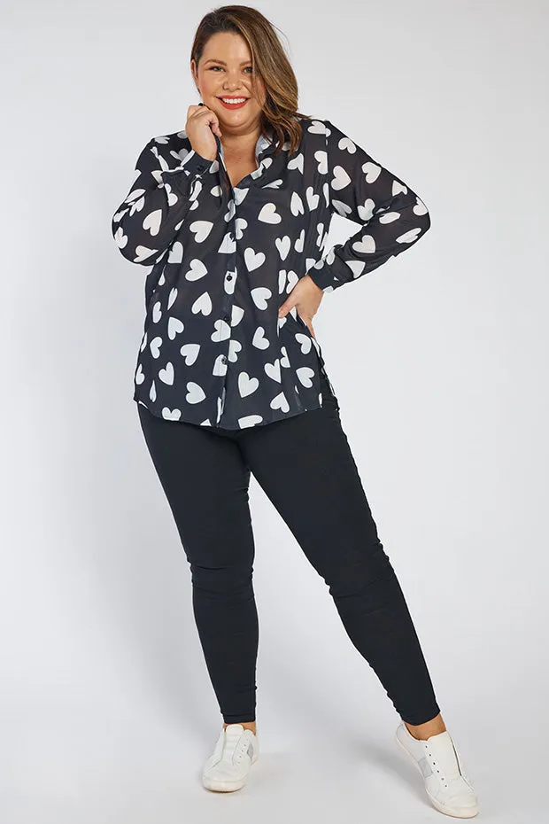 Cali Hearts a Flutter Shirt