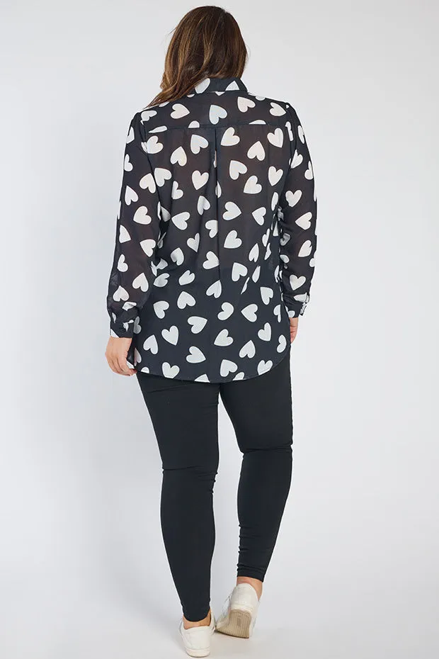 Cali Hearts a Flutter Shirt