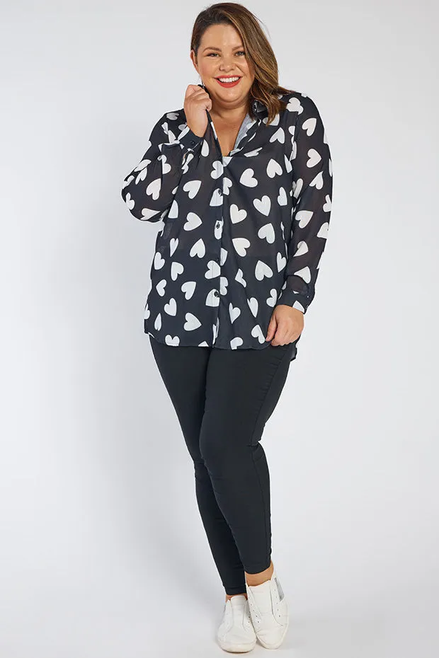 Cali Hearts a Flutter Shirt