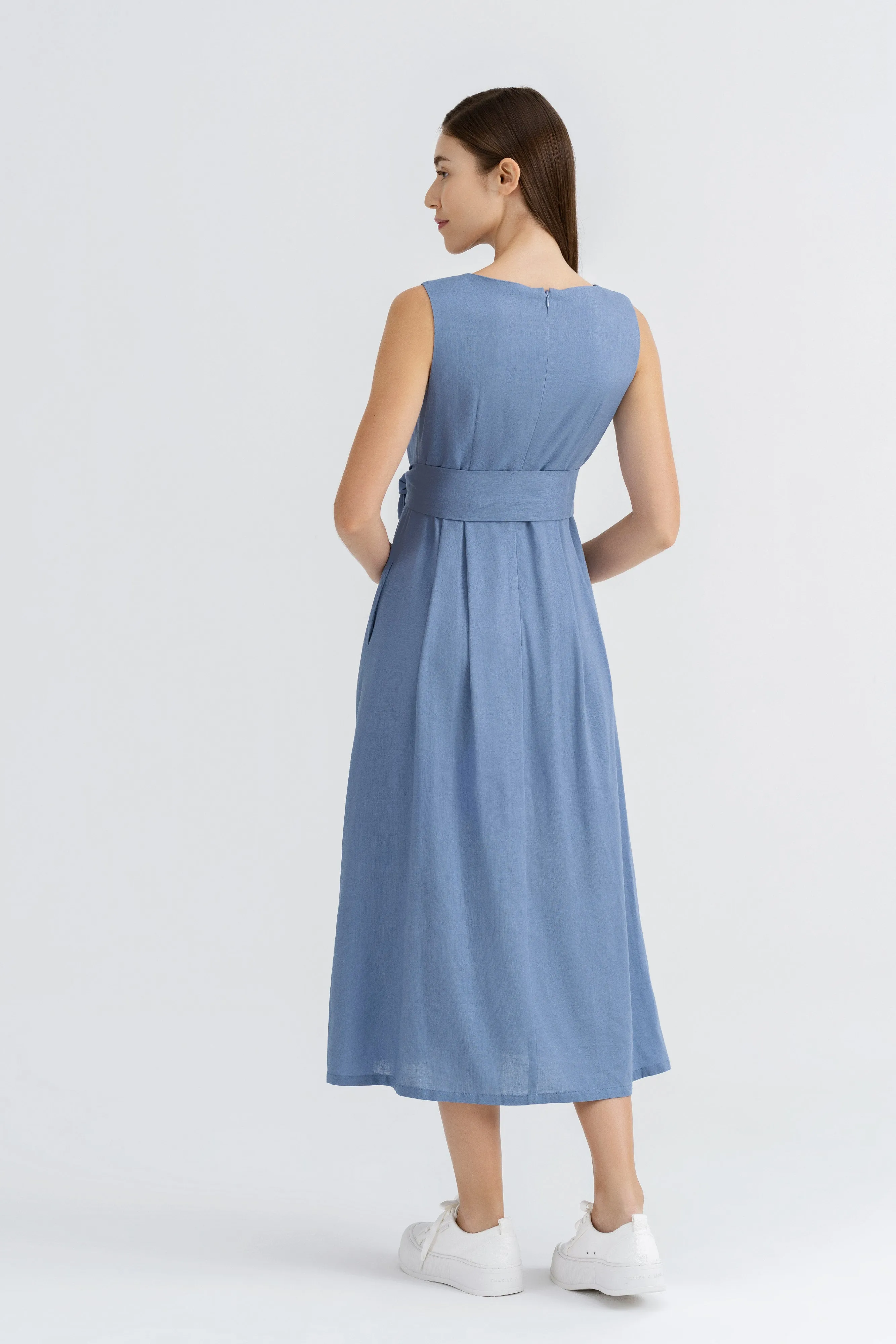 Celine Wrap Front Maxi Dress