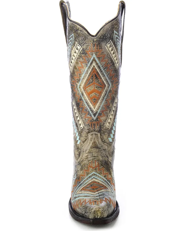 Corral Women's Diamond Embroidered Western Boot