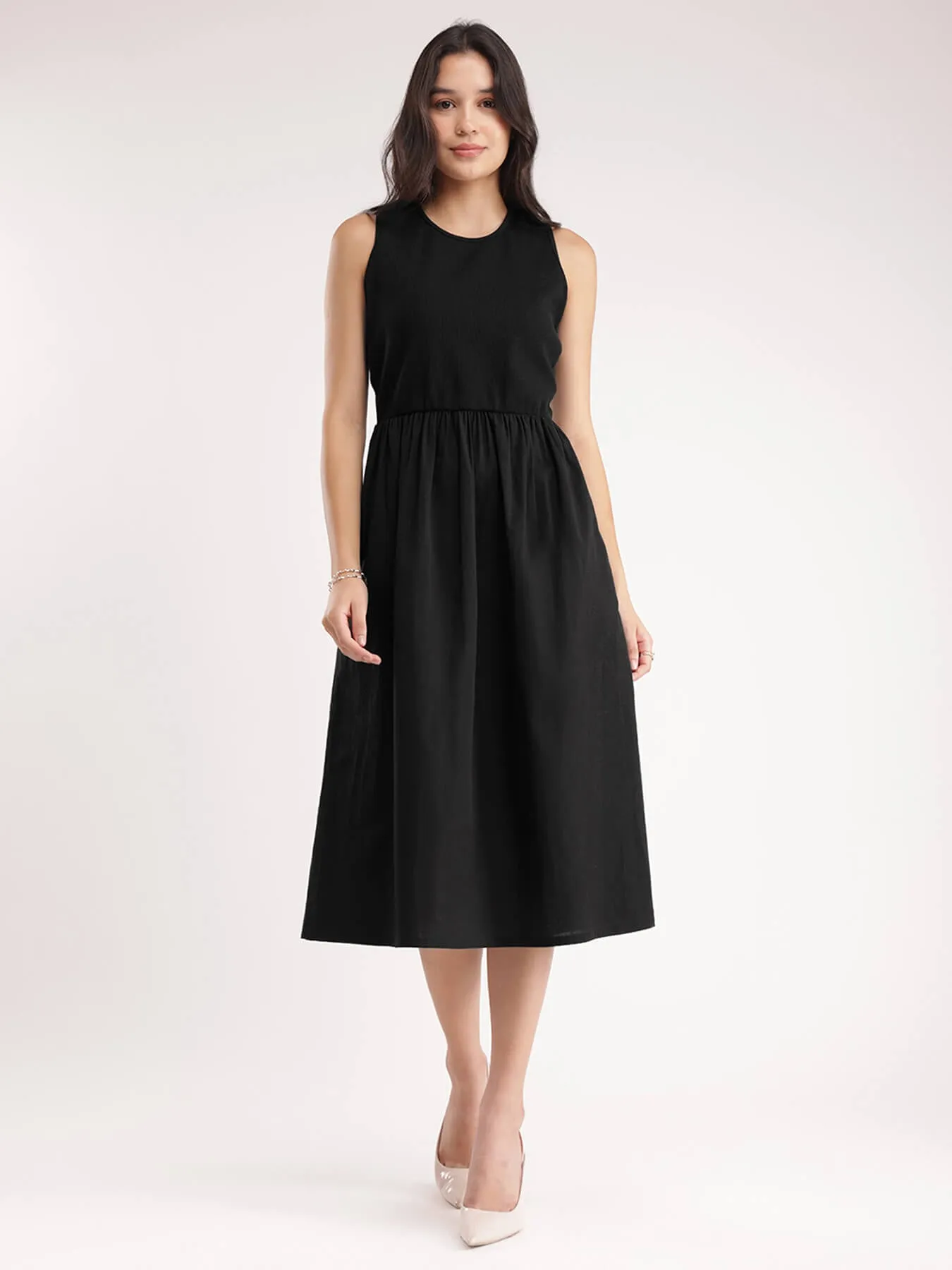 Cotton Dress - Black