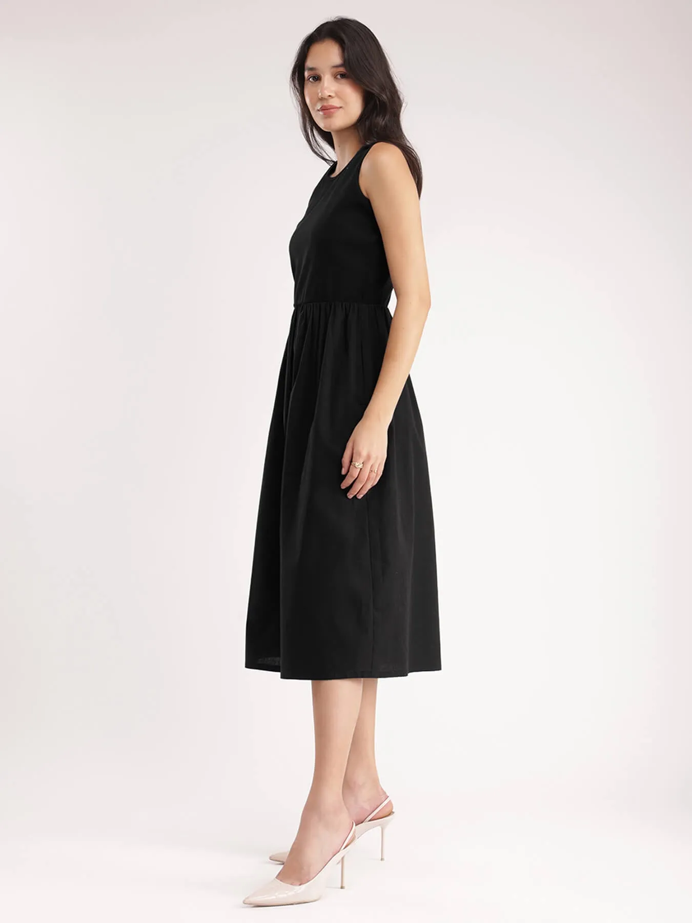 Cotton Dress - Black