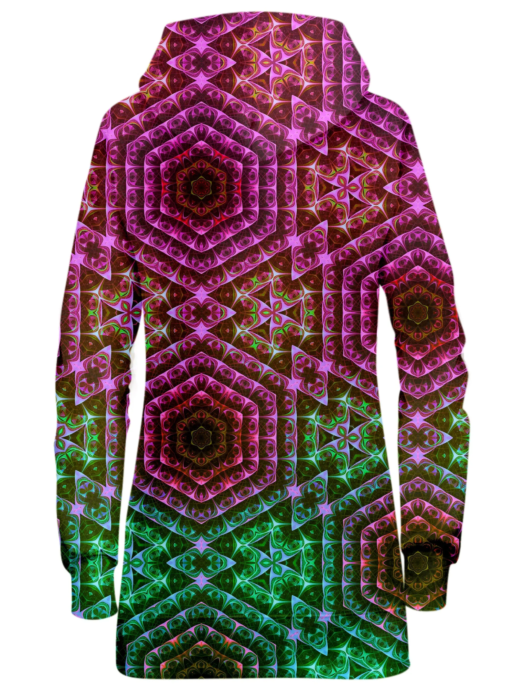 Cracked Mind Contrast Hoodie Dress