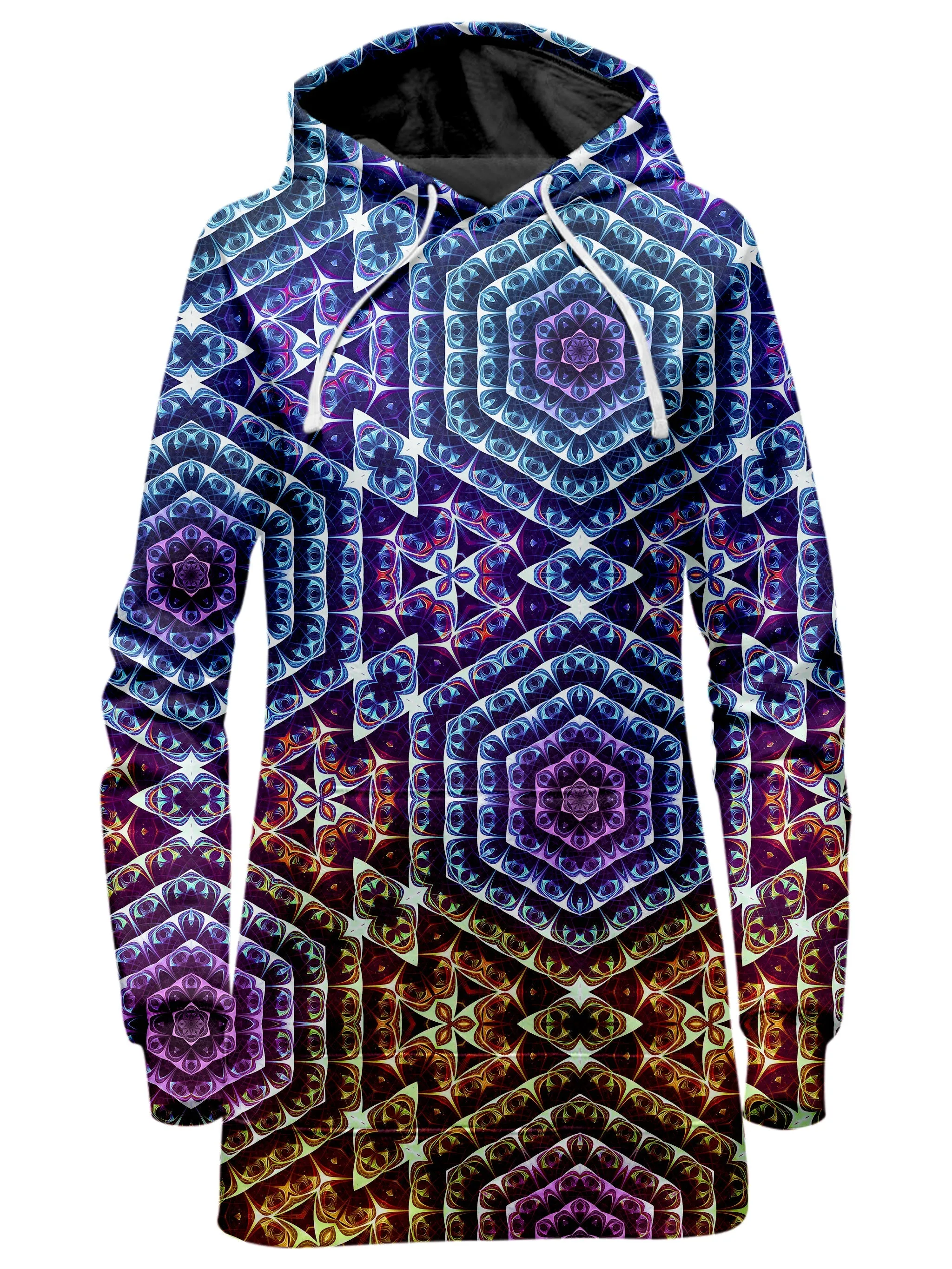 Cracked Mind Sunset Hoodie Dress