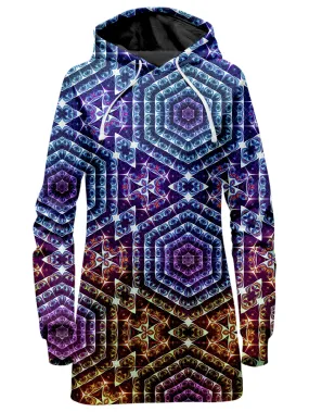 Cracked Mind Sunset Hoodie Dress