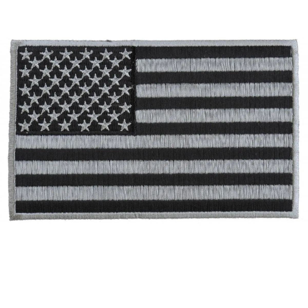 Daniel Smart Black & Gray American Flag Patch, 5 x 3 inches
