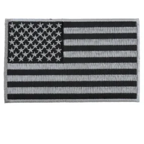 Daniel Smart Black & Gray American Flag Patch, 5 x 3 inches