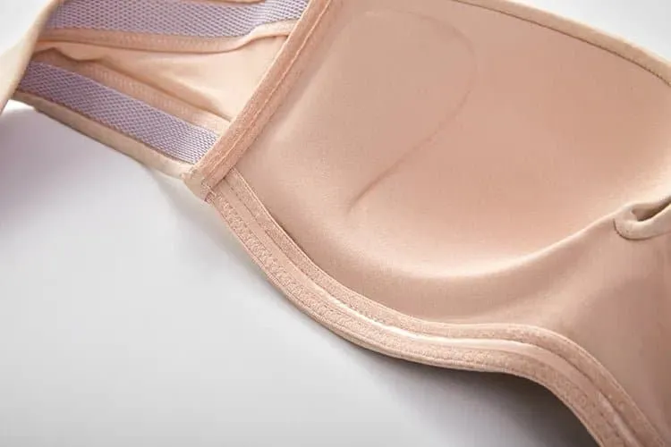 Delimira Seamless Silicone Bands Strapless Bra Plus Size