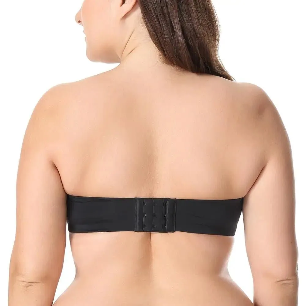 Delimira Seamless Silicone Bands Strapless Bra Plus Size