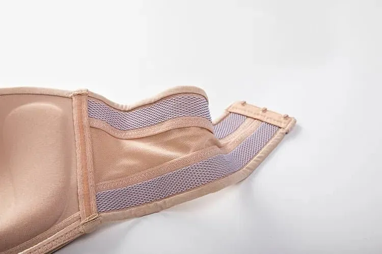 Delimira Seamless Silicone Bands Strapless Bra Plus Size