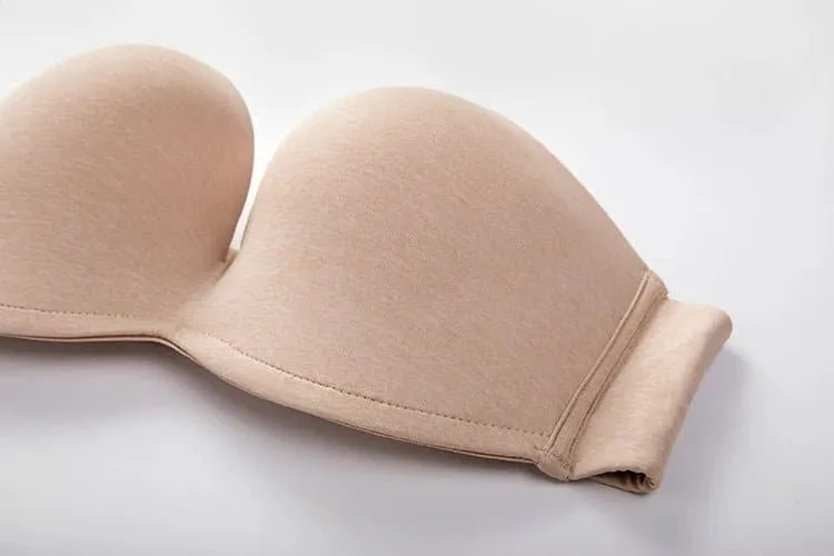 Delimira Seamless Silicone Bands Strapless Bra Plus Size