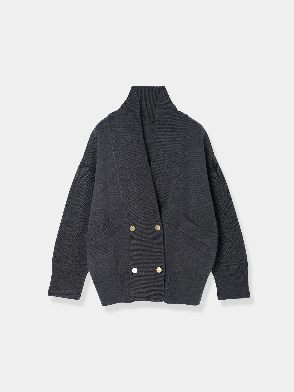 Double-breasted Knit cardigan