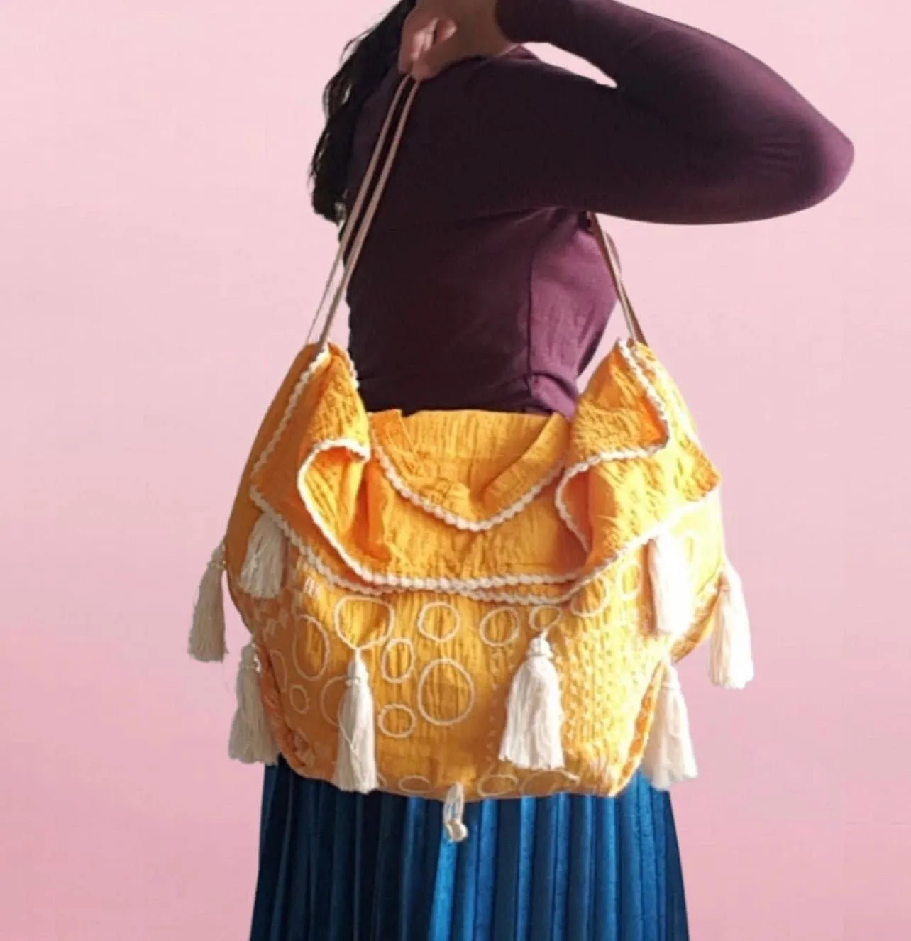 EMBROIDERED BOHO CHIC BAG ORION
