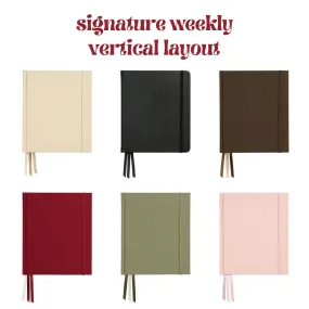 Emma Kate Co. 2025 Planner - Signature | VERTICAL Weekly Layout | Various Colours