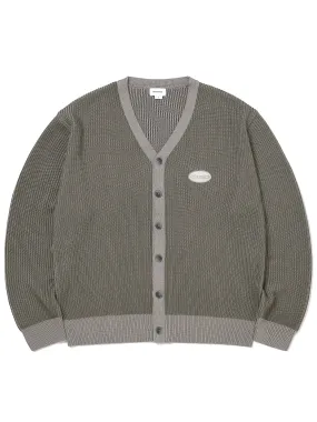 E/T-Logo Rib Cardigan