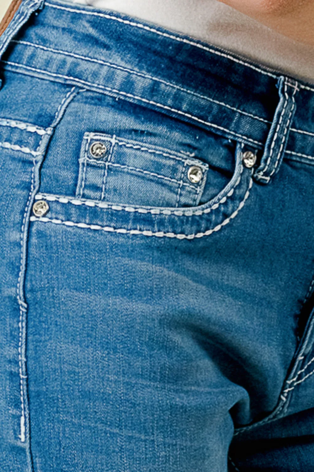 F-31 FLARE EMBROIDERED & EMBELLISHED WOMEN'S JEANS