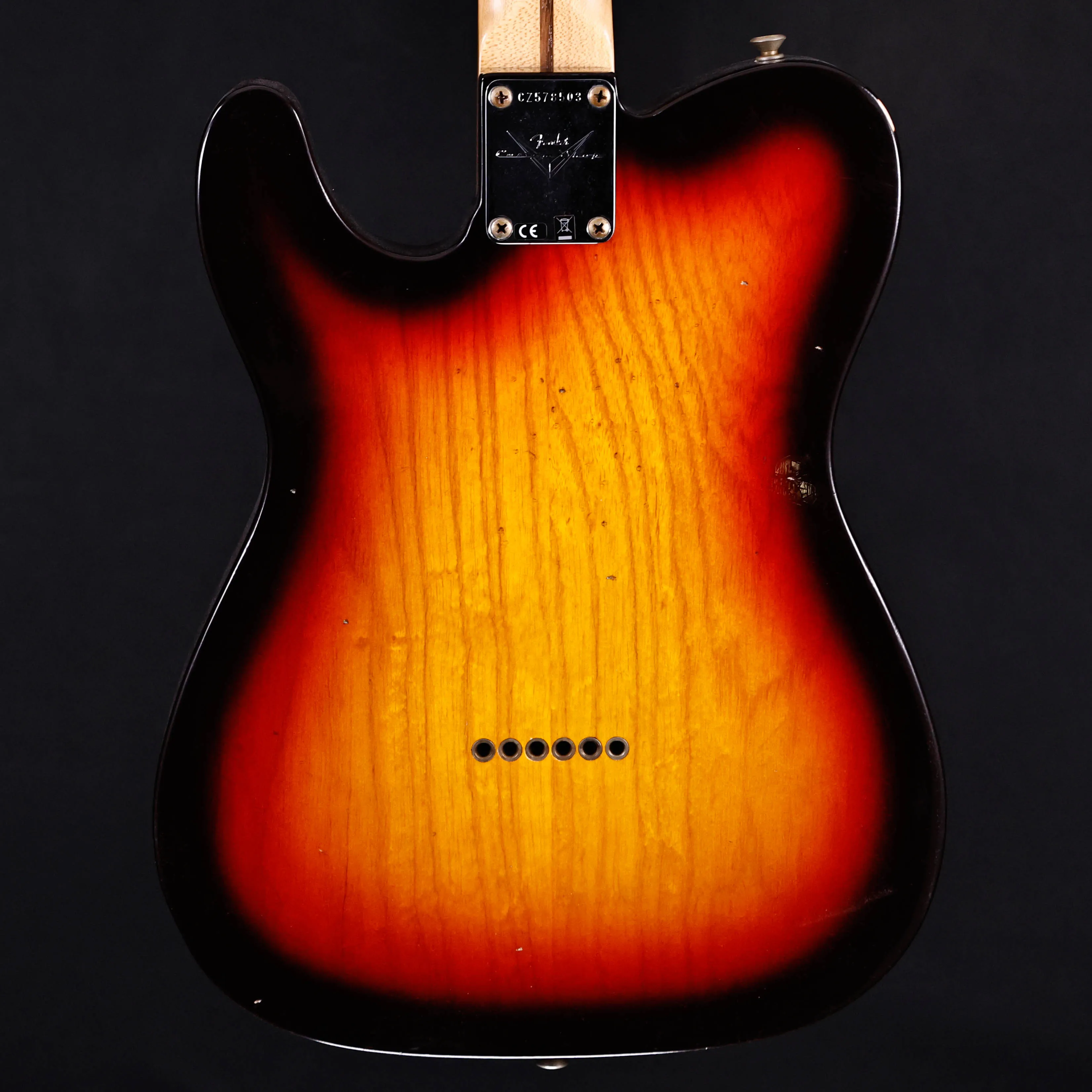 Fender Custom Shop 1958 Journeyman Relic Telecaster, Wide-Fade Chocolate 3-Color Sunburst 7lbs 0.1oz