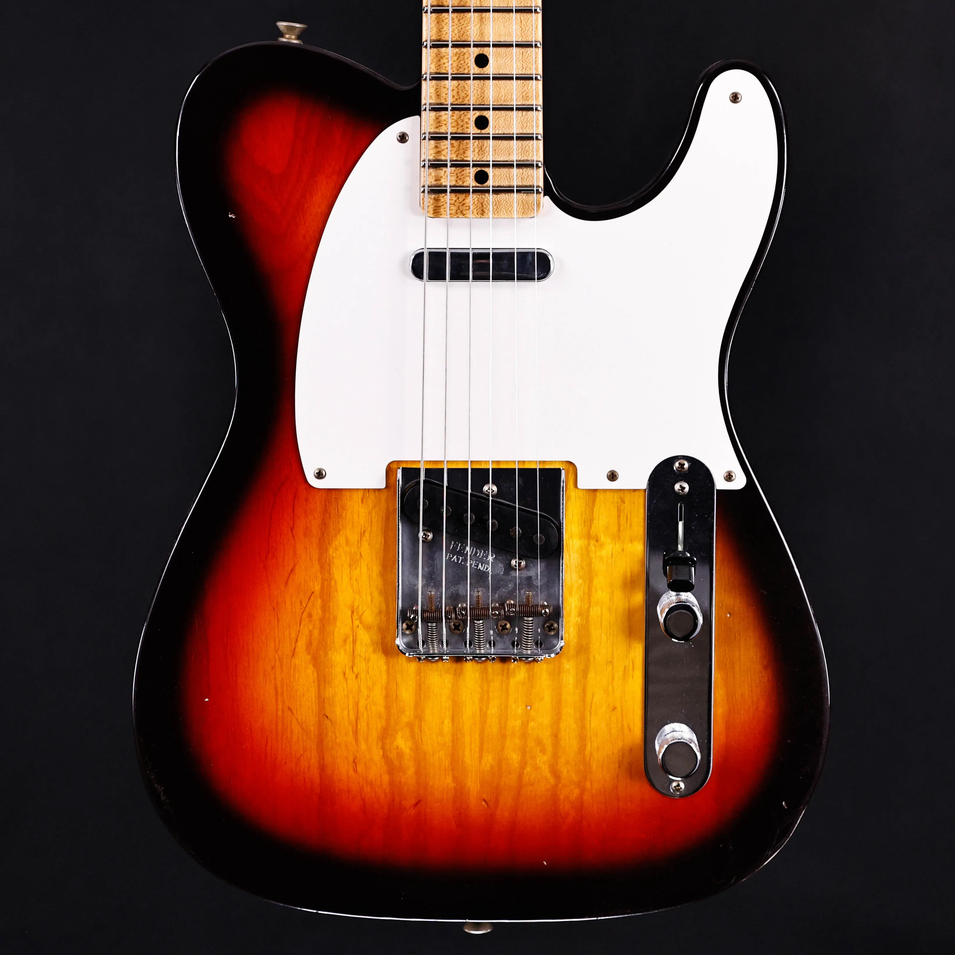 Fender Custom Shop 1958 Journeyman Relic Telecaster, Wide-Fade Chocolate 3-Color Sunburst 7lbs 0.1oz