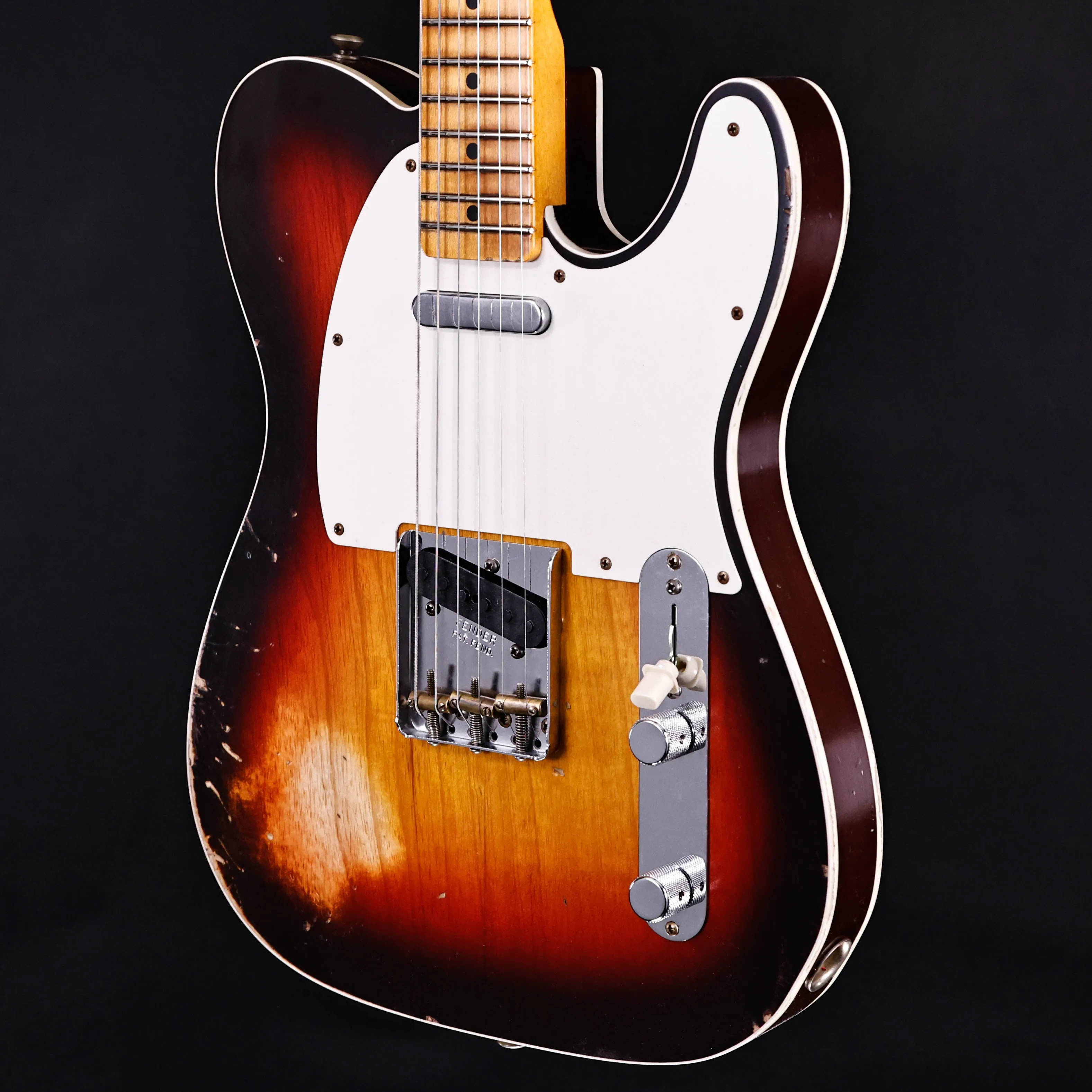 Fender Custom Shop 1959 Custom Relic Telecaster, Wide-Fade Chocolate 3-Color Sunburst 6lbs 14.9oz
